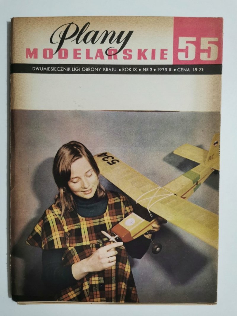 PLANY MODELARSKIE NR 55 ROK IX NR 3 1973 R.
