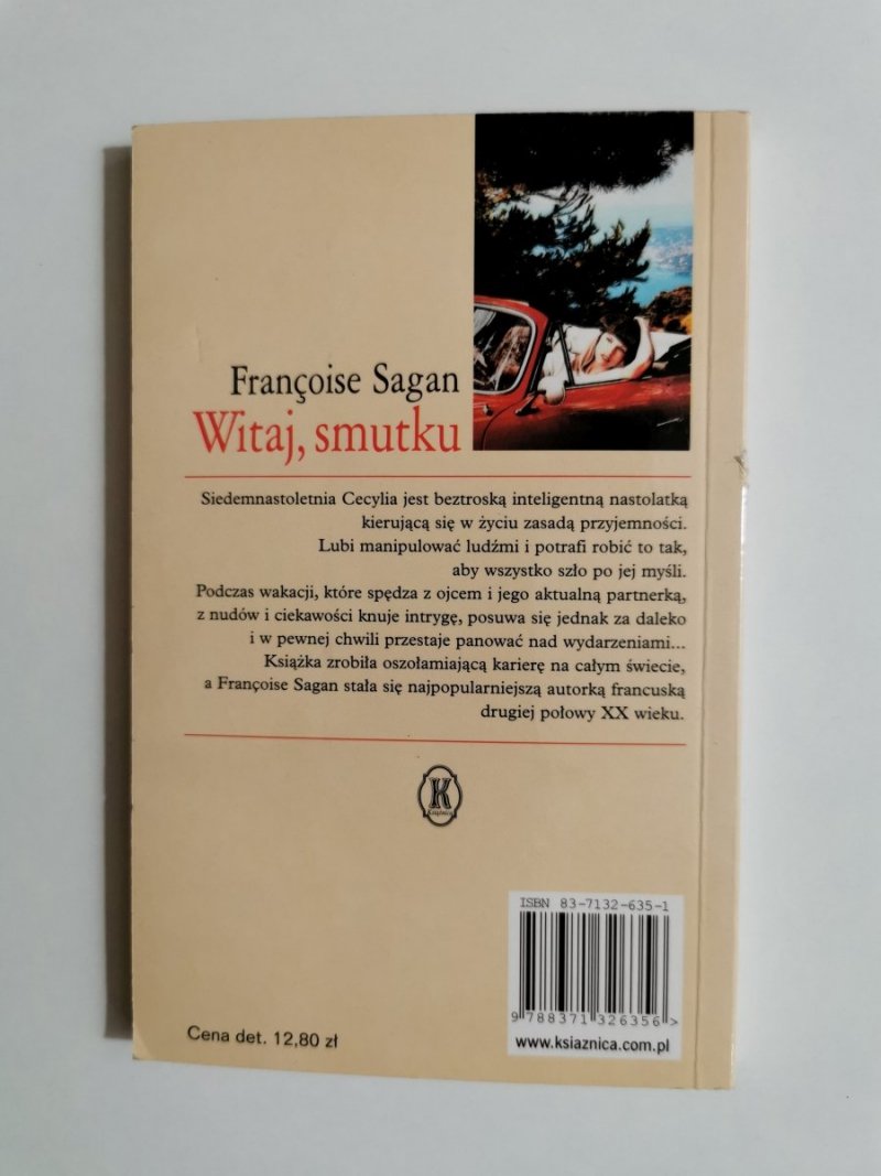 WITAJ, SMUTKU - Francoise Sagan 2003