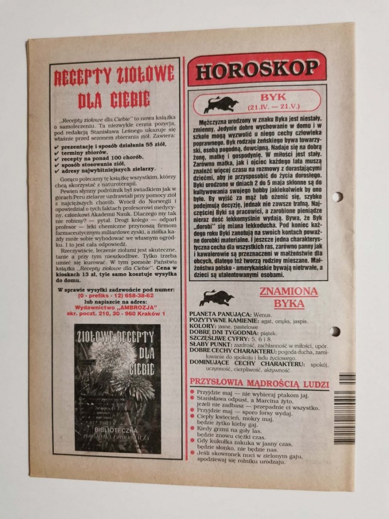 PORADNIK UZDRAWIACZA NR 5/114 MAJ 2002 r.