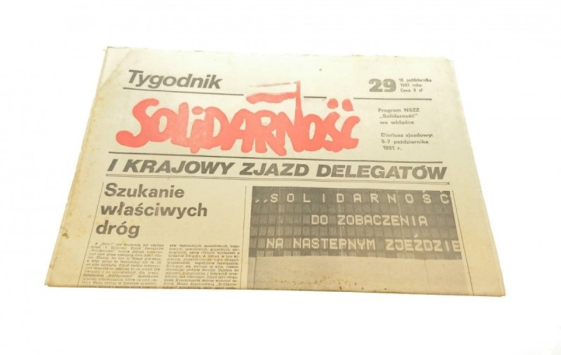 TYGODNIK SOLIDARNOŚĆ. 29 16 PAŹDZIERNIKA 1981 ROKU