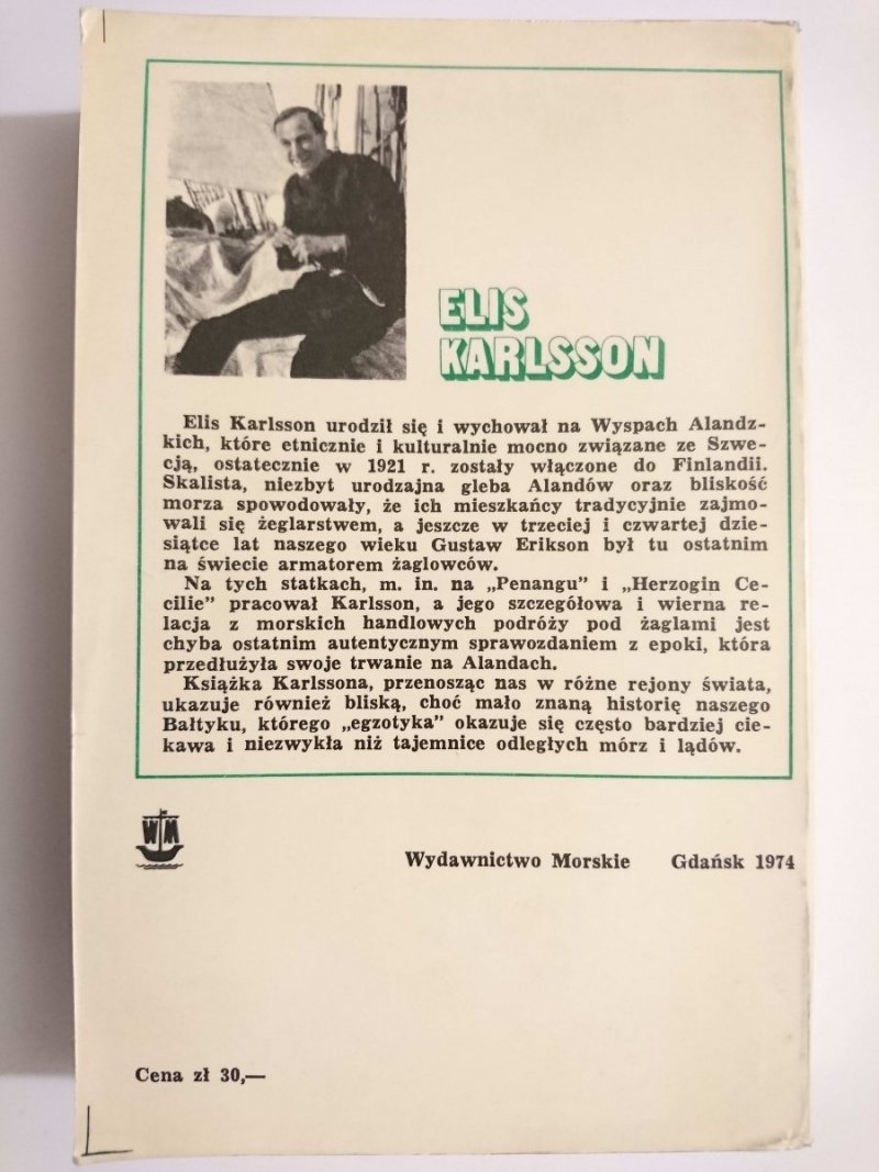 OSTATNIE ŻAGLOWCE - Elis Karlsson 1974