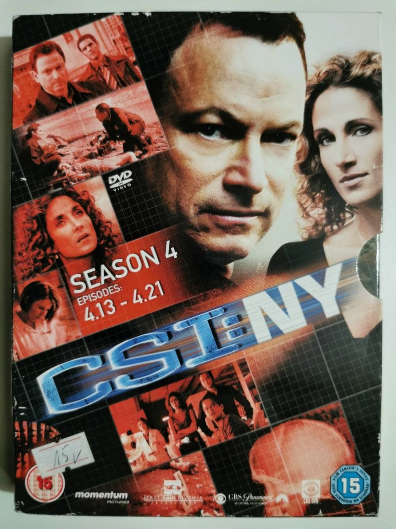 DVD. 3 PŁYTY. CSI:NY SEASON 4 EPISODES 4.13-4.21