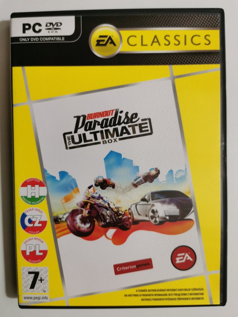 PC DVD-ROM BURNOUT PARADISE THE ULTIMATE BOX