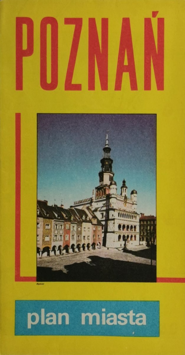 POZNAŃ PLAN MIASTA MAPA1985