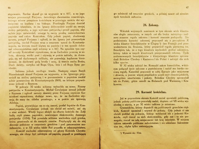 DZIEJE KOŚCIOŁA KATOLICKIEGO - ks. Józef Boczar 1935r.
