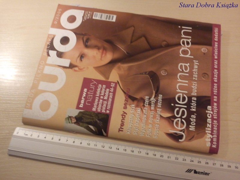 BURDA 9/2005 JESIENNA PANI; TRENDY SEZONU