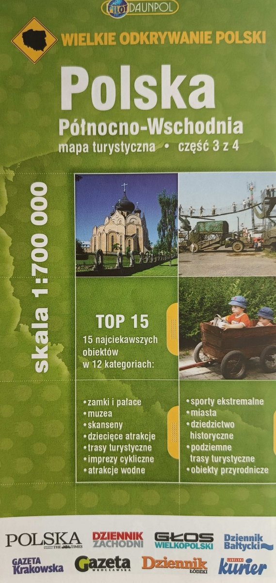 POLSKA PÓŁNOCNO-WSCHODNIA 1:700 000