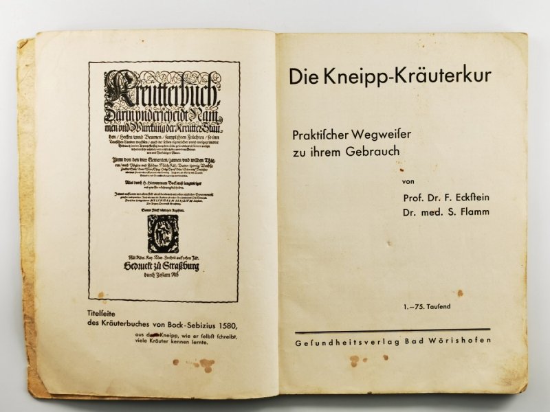 DIE KNEIPP-KRÄUTERKUR - prof. dr. F. Eckstein 1933