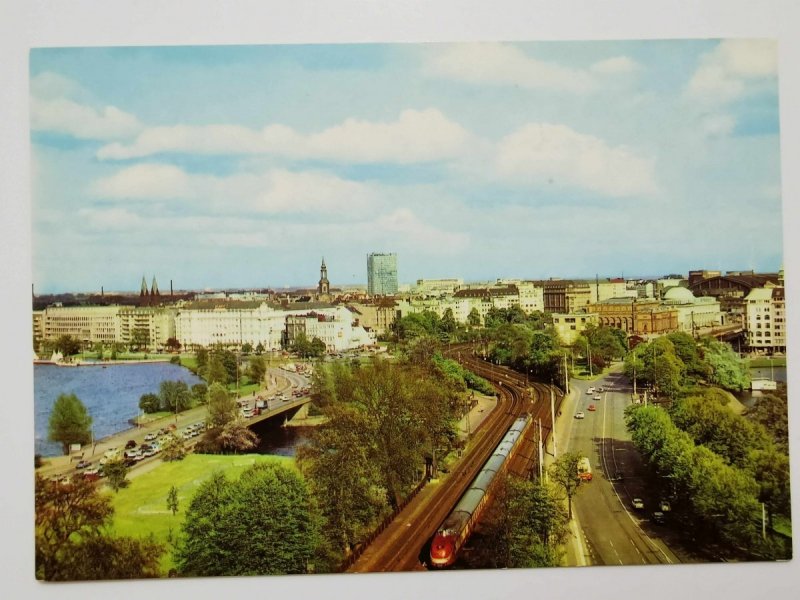 HAMBURG. LOMBARDSBRUCKE UND KENNEDY-BRUCKE