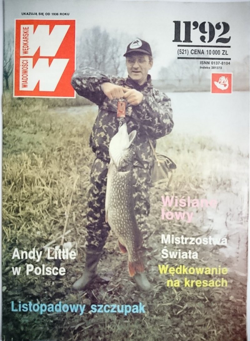 WIADOMOŚCI WĘDKARSKIE 11-1992