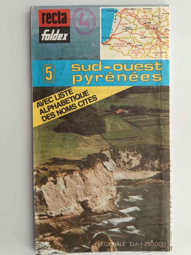 SUD OUEST PYRENEES 5 1:250 000