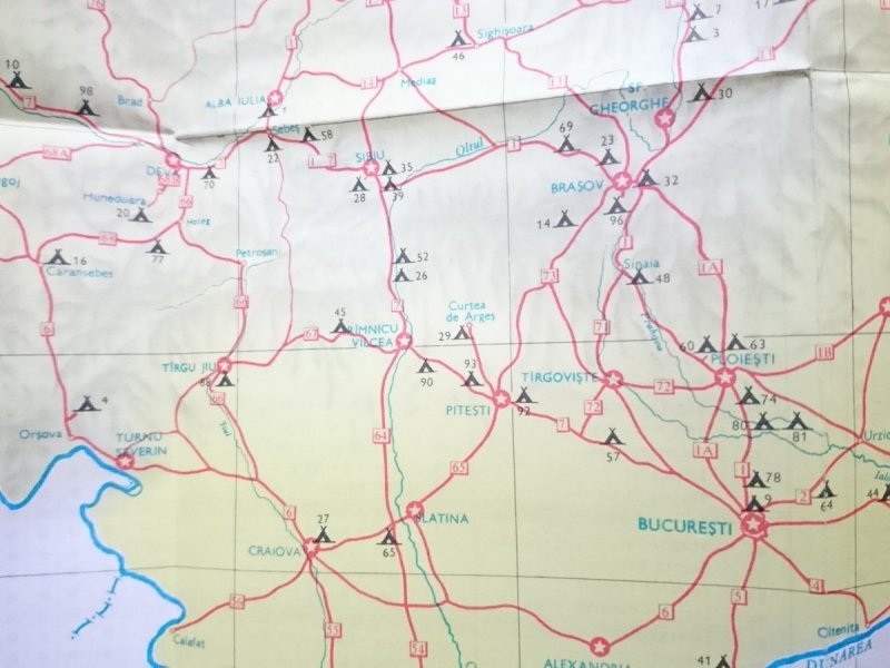 CAMPING V RUMUNSKU MAPA 