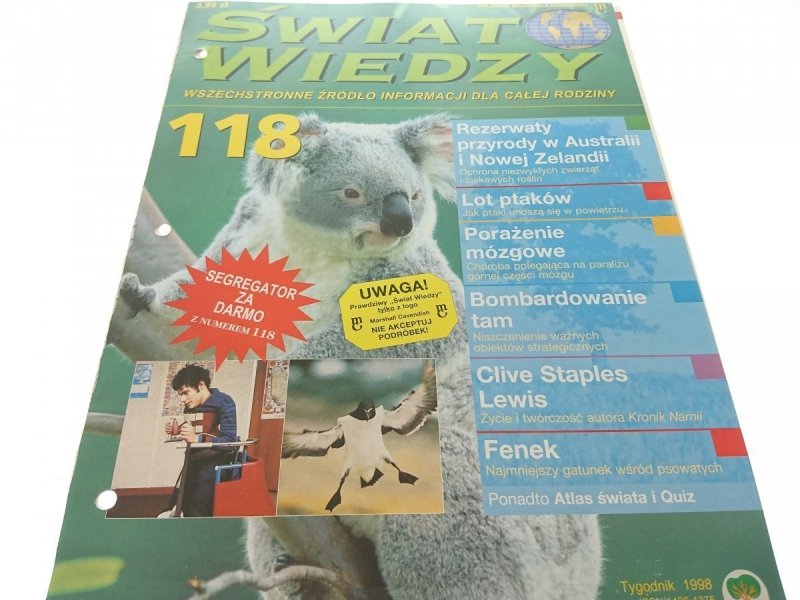 ŚWIAT WIEDZY NR 118 TYGODNIK 1998