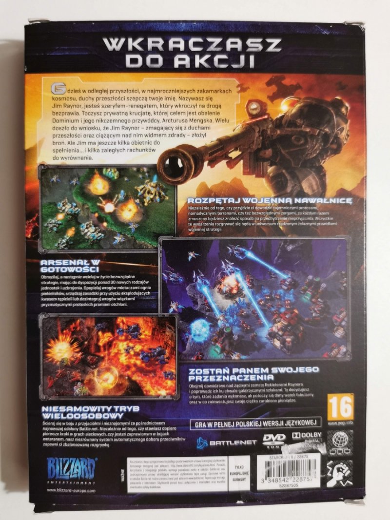 DVD-ROM STARCRAFFT WINGS OF LIBERTY