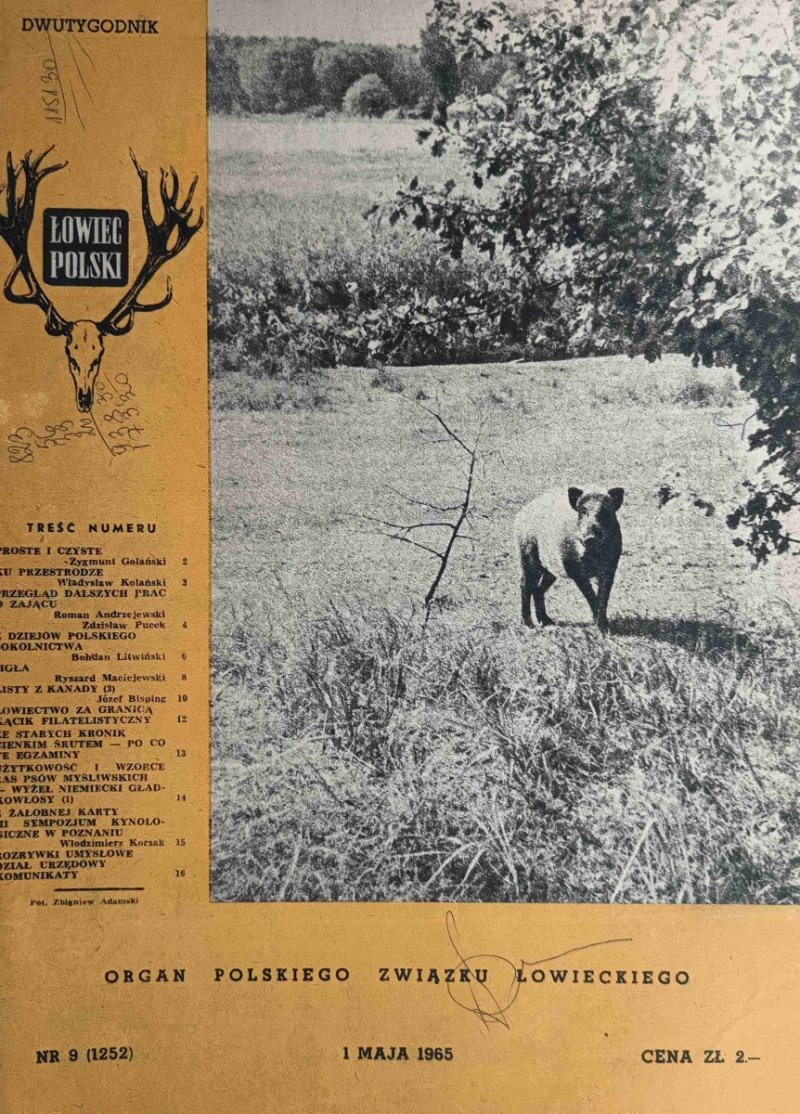 ŁOWIEC POLSKI NR 9/1965