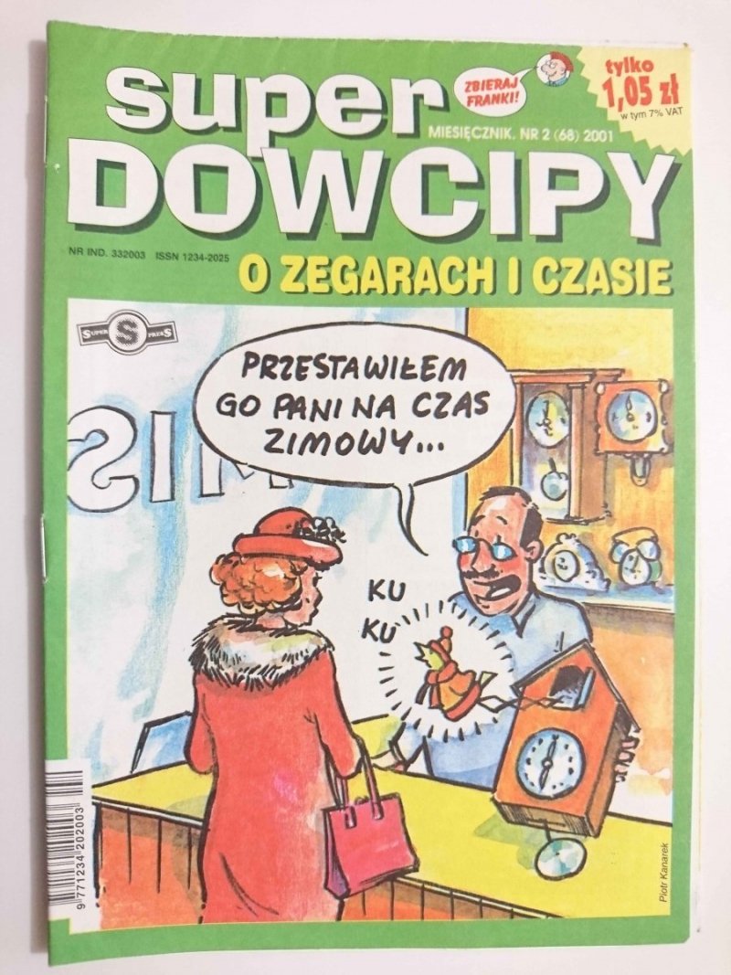 SUPER DOWCIPY O ZEGARACH NR 2 (68) 2001