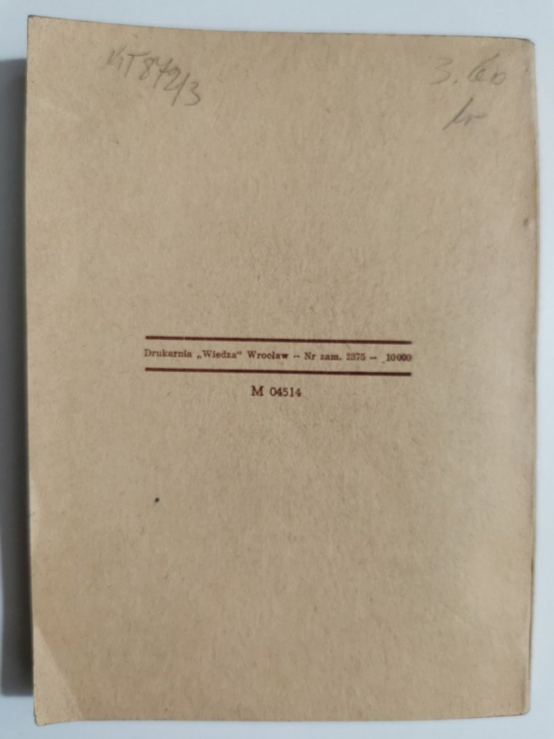 DZIECIĘ STAREGO MIASTA - J. I. Kraszewski 1945