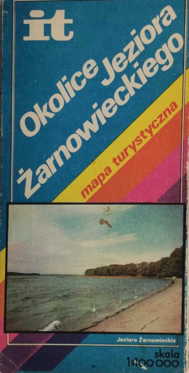 OKOLICE JEZIORA ŻARNOWIECKIEGO MAPA 1:100 000