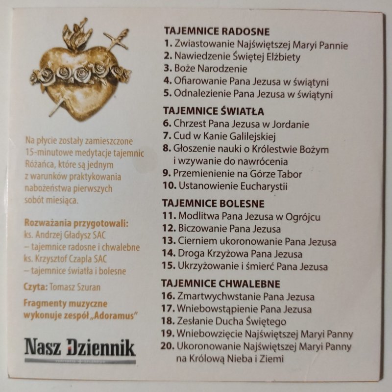 CD. FATIMA RATUNEK DLA DUSZ I ŚWIATA