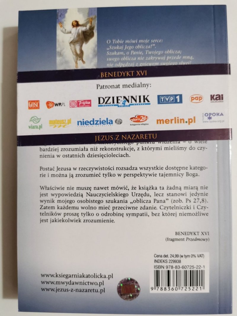 JEZUS Z NAZARETHU CZĘŚĆ 1 - Joseph Ratzinger 2007
