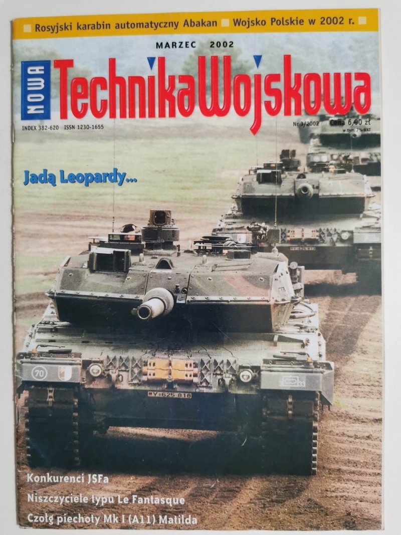 NOWA TECHNIKA WOJSKOWA NR 3/2002 MARZEC 2002