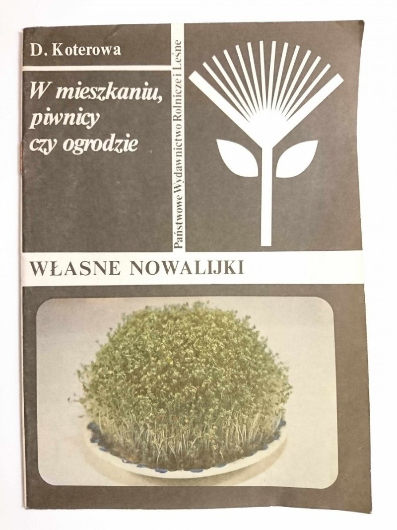 WŁASNE NOWALIJKI. W MIESZKANIU, PIWNICY CZY OGRODZIE - D. Koterowa 1988