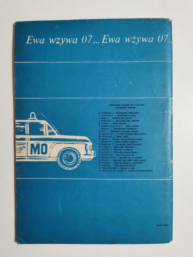 EWA WZYWA 07 NR 23 ŚMIERĆ CZARNOKSIĘŻNIKA - Nawrocka, Doński 1970