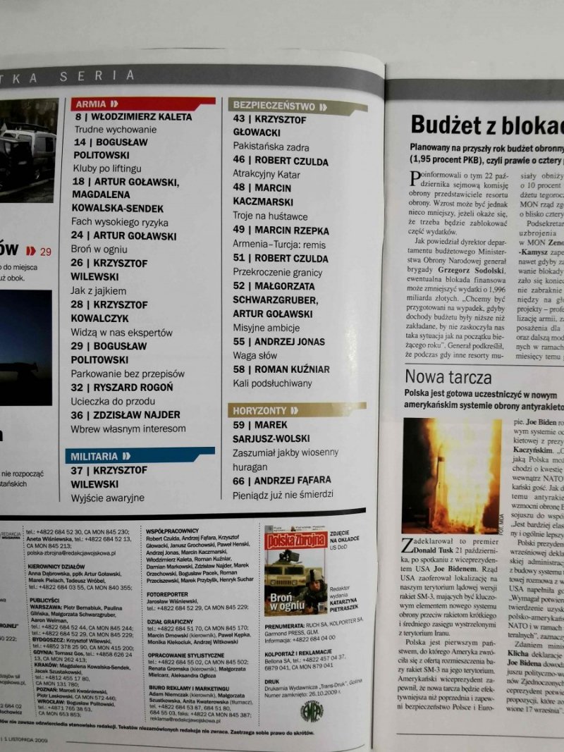 POLSKA ZBROJNA NR 44 (666) 1 LISTOPADA 2009