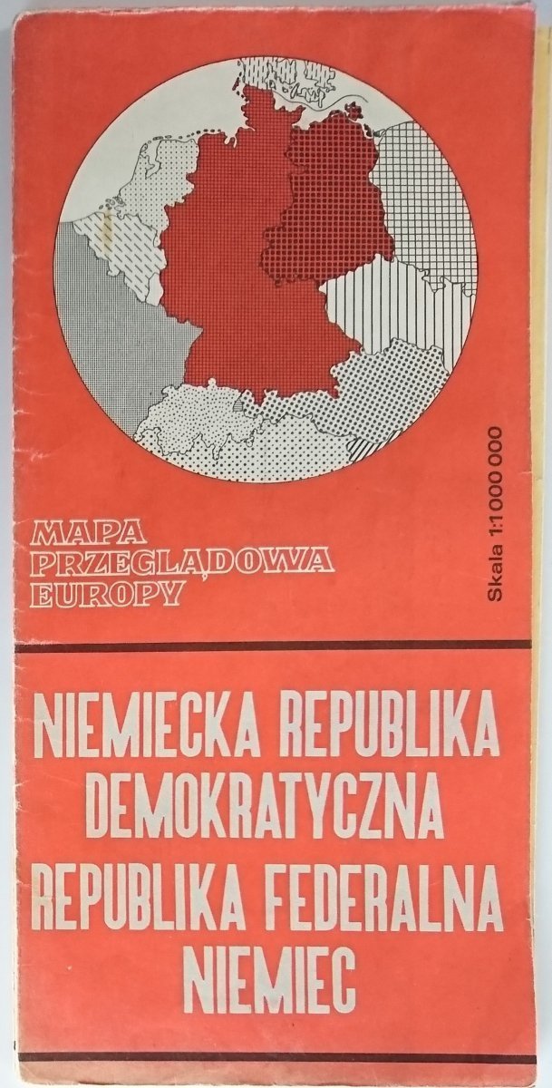 NIEMIECKA REPUBLIKA DEMOKRATYCZNA REPUBLIKA FEDERALNA NIEMIEC 1: 1 000 000 1973