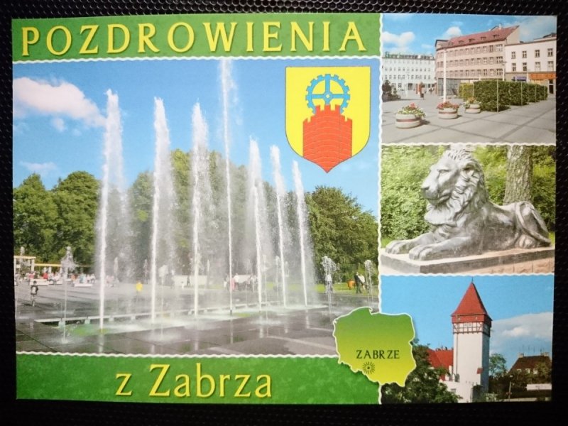 POZDROWIENIA Z ZABRZA CZTERY UJĘCIA FOT. PIETRUSZKA
