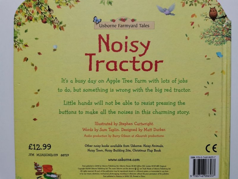 USBORNE FARMYARD TALES. NOISY TRACTOR 2008
