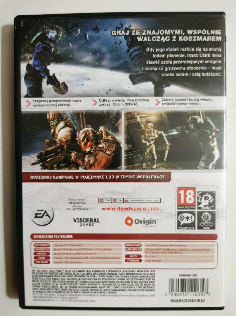 PC DVD-ROM DEAD SPACE 3