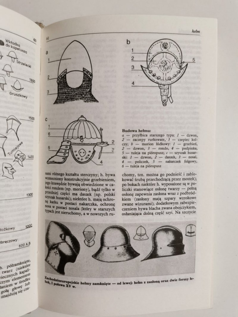 1000 SŁÓW O BRONI BIAŁEJ I UZBROJENIU OCHRONNYM - Wł. Kwaśniewicz 1988