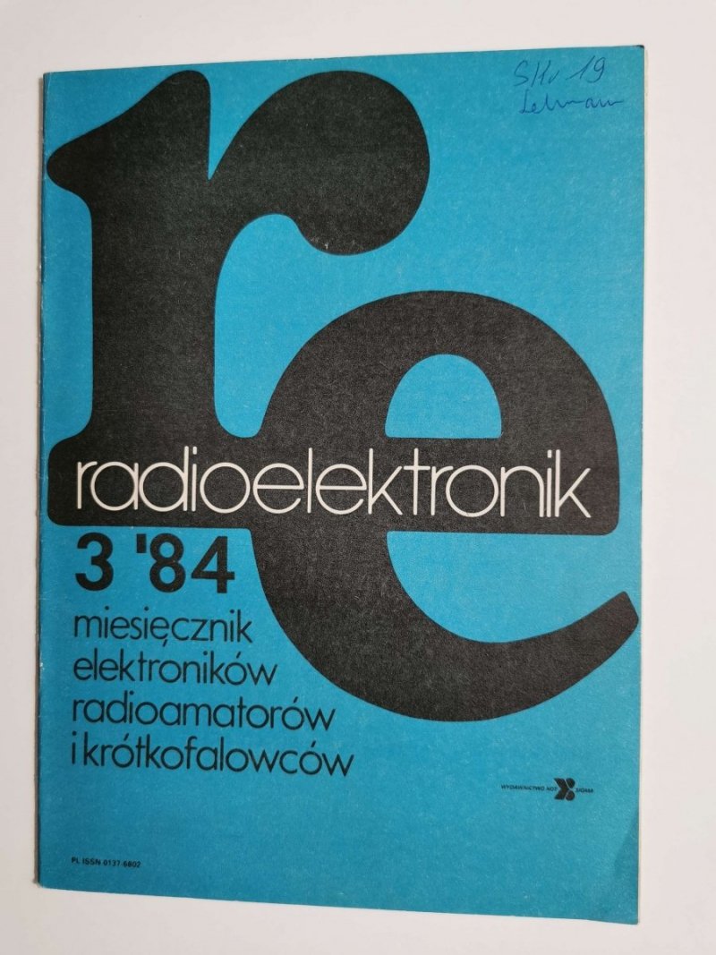 RADIOELEKTRONIK NR 3'84