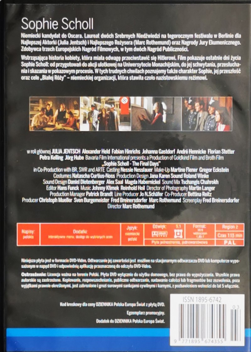 DVD. SOPHIE SCHOLL