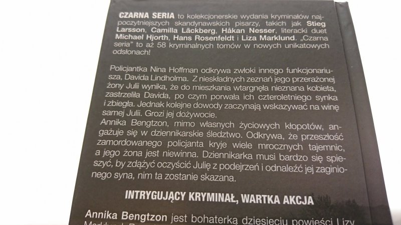 DOŻYWOCIE CZĘŚĆ 1 i 2 - Liza Marklund 2015