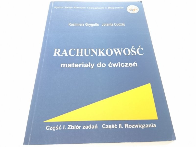 RACHUNKOWOŚĆ. MATERIAŁY DO ĆWICZEŃ - Grygutis 2000