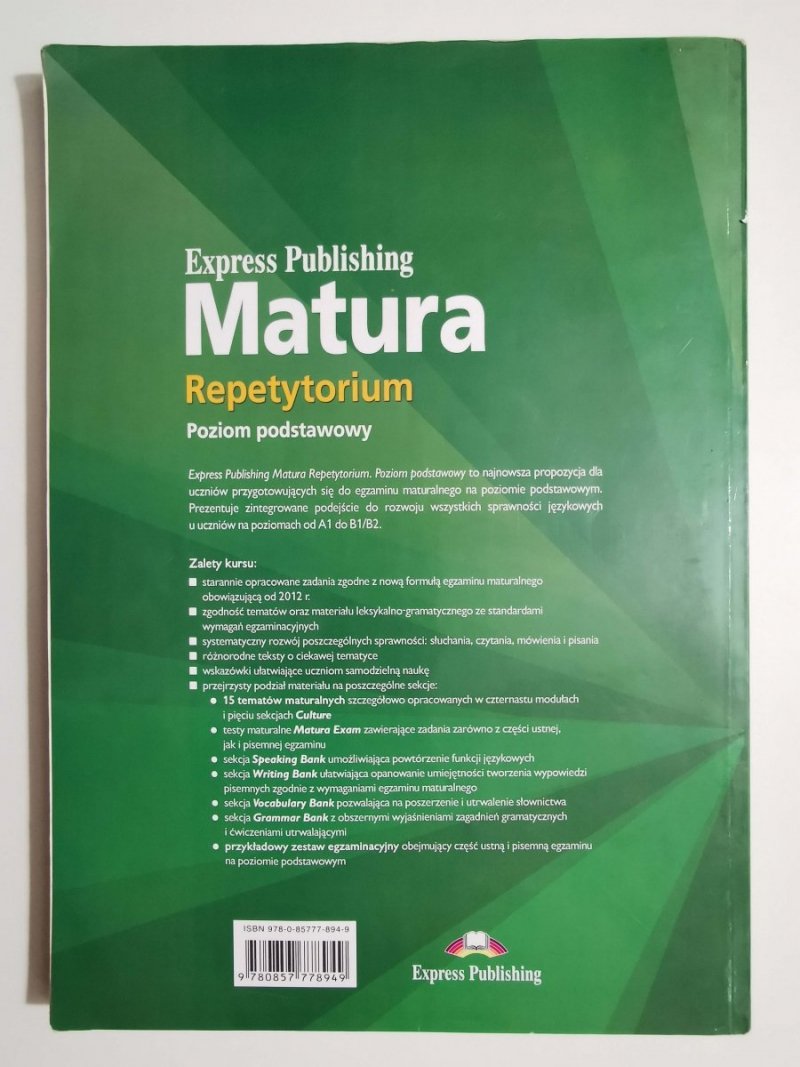 EXPRESS PUBLISHING MATURA. REPETYTORIUM. POZIOM PODSTAWOWY 2011
