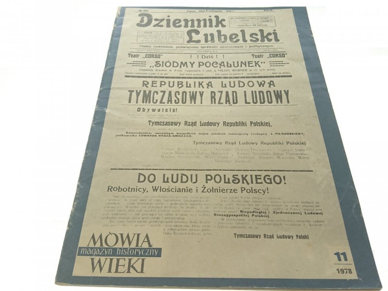 MÓWIĄ WIEKI. MAGAZYN HISTORYCZNY 11 1978