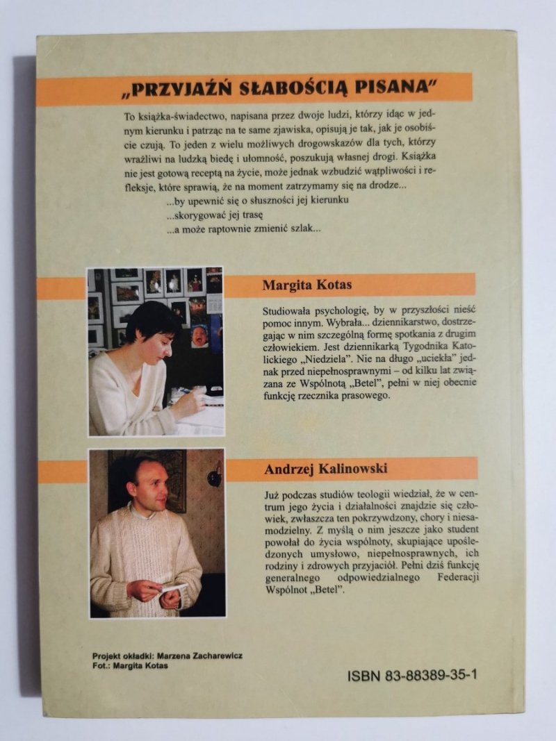 PRZYJAŹŃ SŁABOŚCIĄ PISANA - Margita Kotas 2000