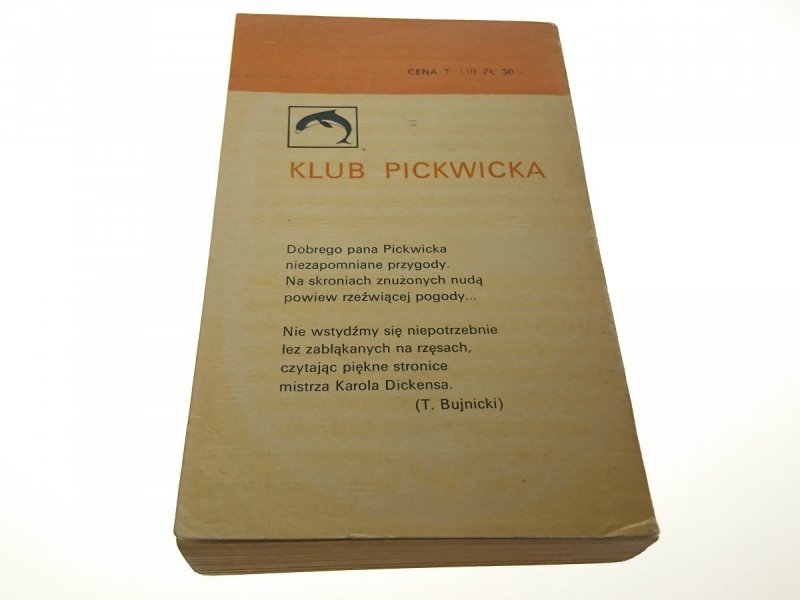 KLUB PICWICKA TOM 3 - Karol Dickens 1968