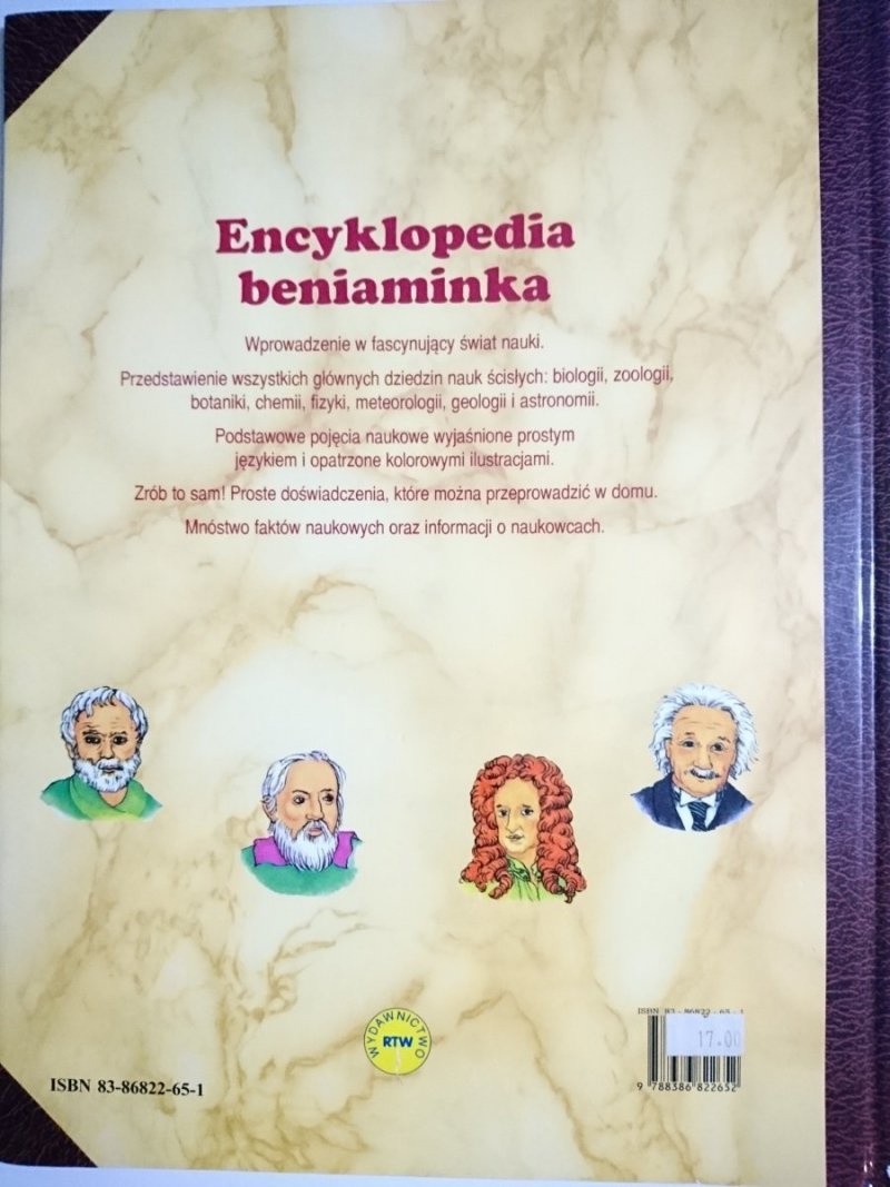 ENCYKLOPEDIA BENIAMINKA CZYLI ZBIÓR WIADOMOŚCI NAUKOWYCH