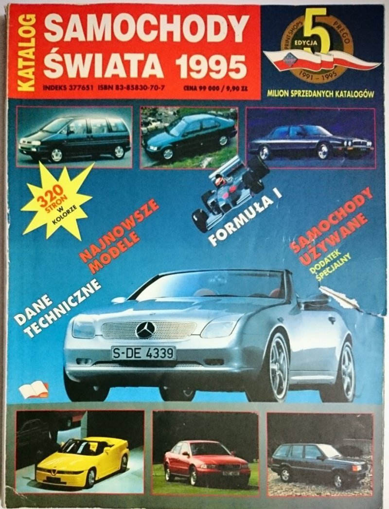 KATALOG SAMOCHODY ŚWIATA 1995