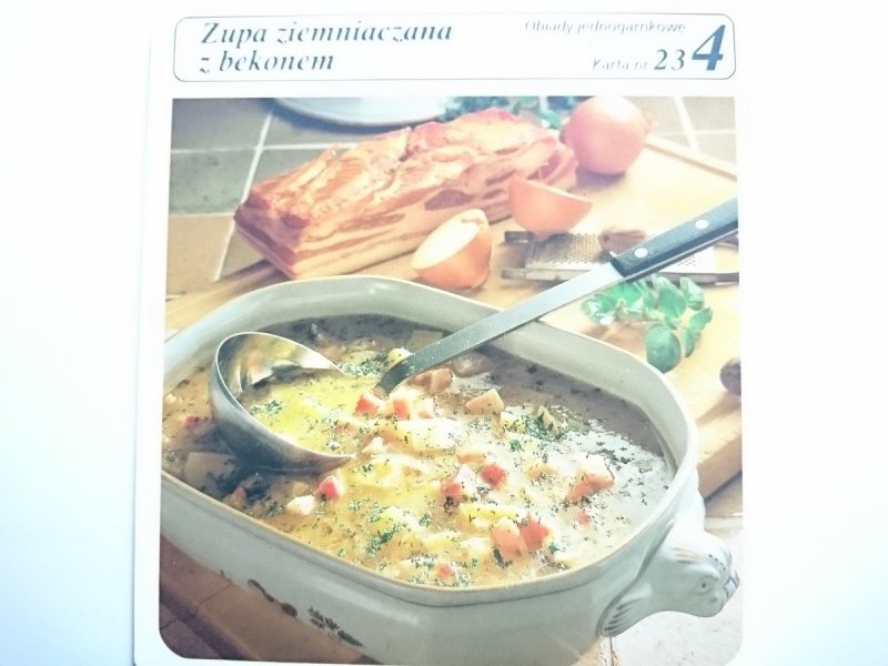 KARTA KULINARNA NR 23 ZUPA ZIEMNIACZANA Z BEKONEM