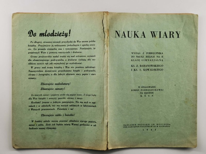 NAUKA WIARY - ks. Z. Baranowski 1945r.