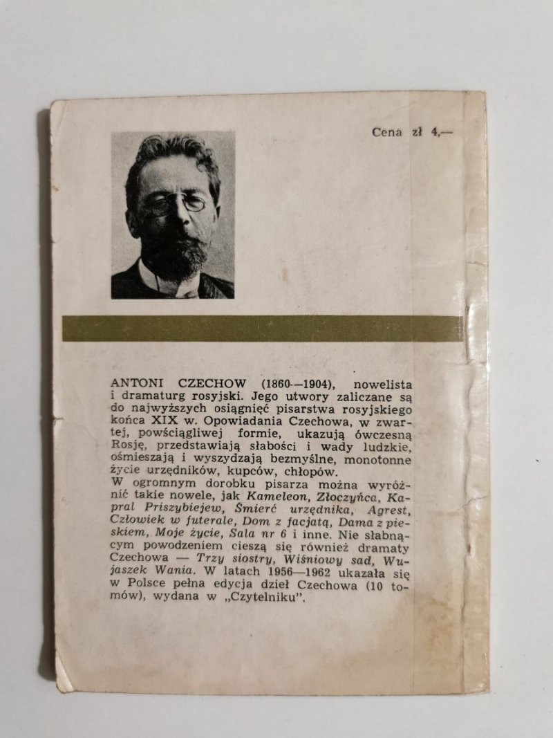 CZŁOWIEK W FUTERALE - Antoni Czechow 1967