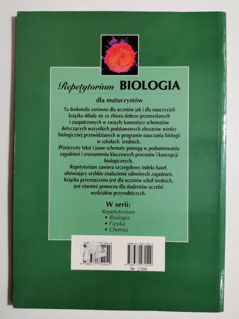 REPETYTORIUM BIOLOGIA DLA MATURZYSTÓW - W. R. Pickering 