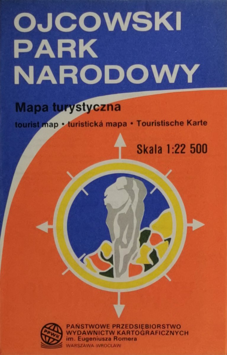 OJCOWSKI PARK NARODOWY MAPA 1:22 500 1990