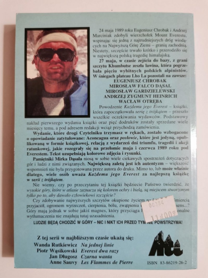 KAŻDEMU JEGO EVEREST - Mirosław Falco Dąsal 1996