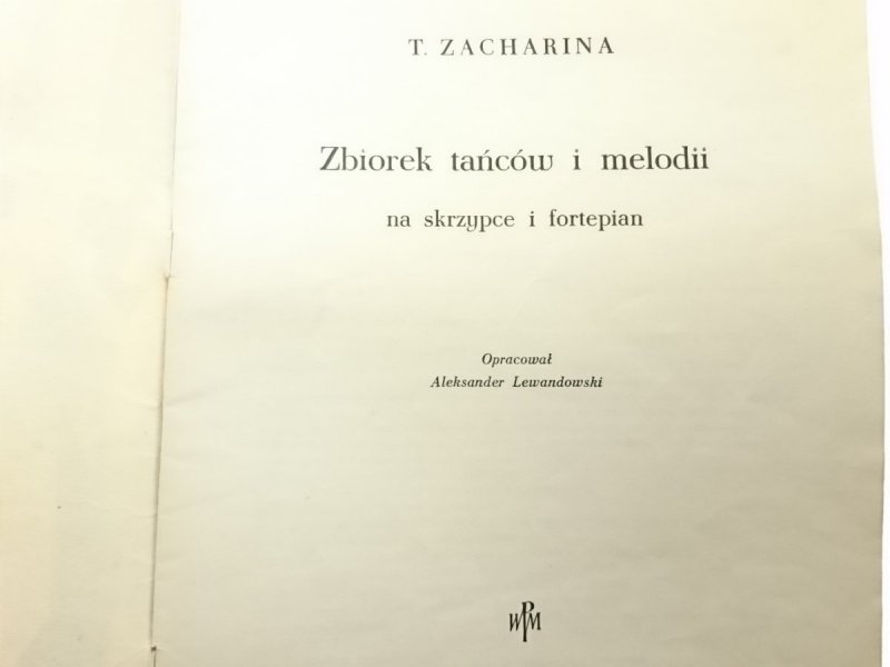ZBIOREK TAŃCÓW I MELODII NA SKRZYPCE I FORTEPIAN